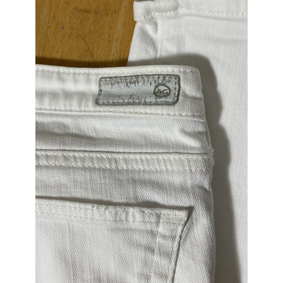 AG Adriano Goldschmied The Stilt Cigarette Womens 26R Low Rise white Jeans - Picture 3 of 10